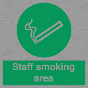Staff smoking area